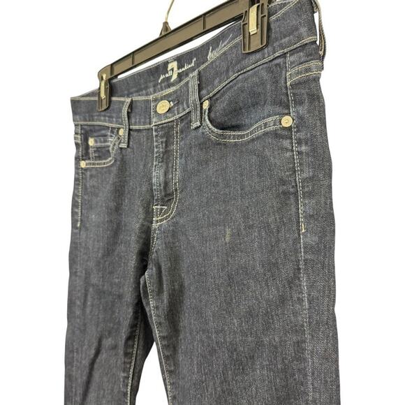 7 Seven for All Mankind Bootcut Boot Cut Dark Wash Rhinestone Pocket Jeans 28 - Picture 9 of 16